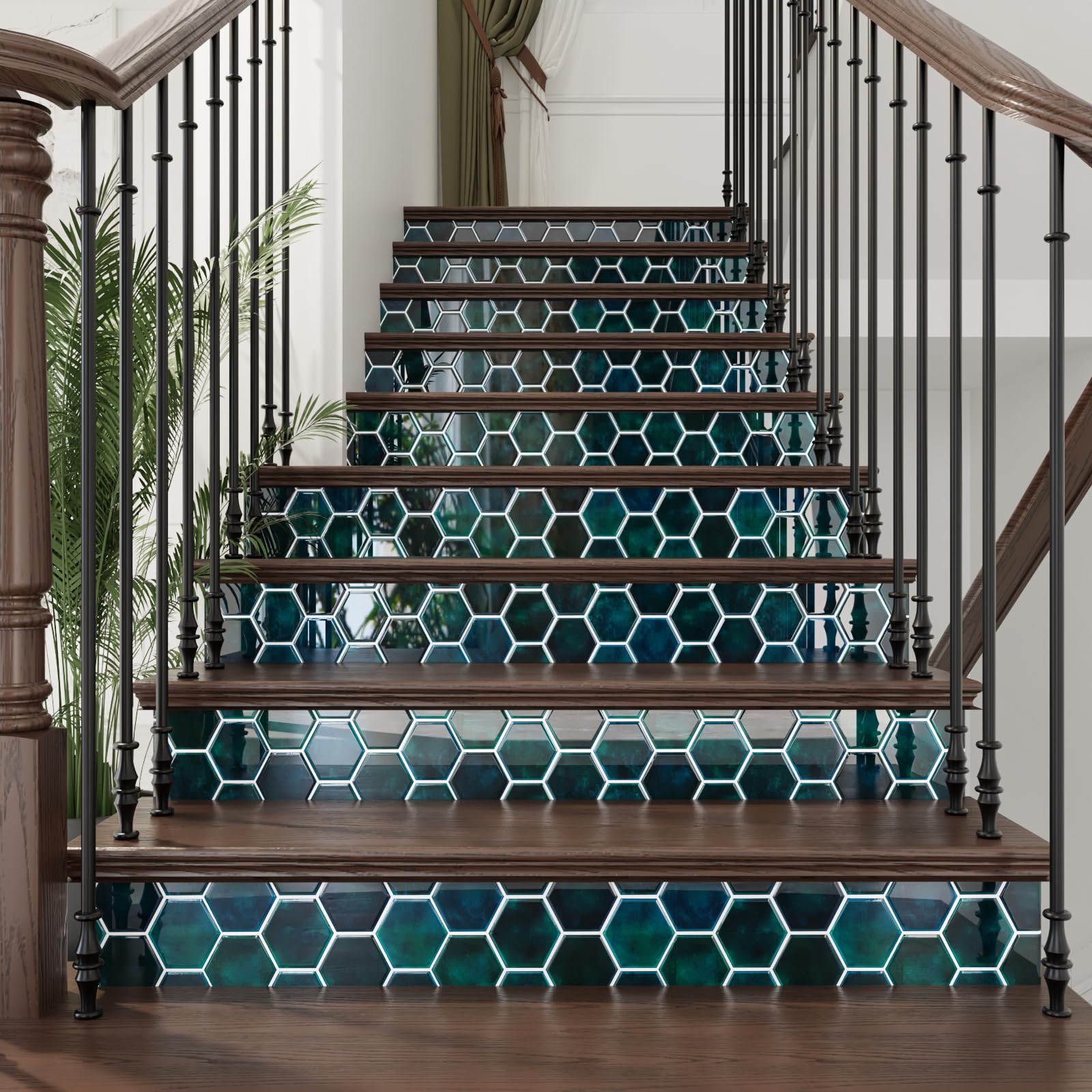 CRE8TIVE Adesivi Piastrelle Bagno 30.5cm x 30.5cm 16 Pezzi Piastrelle Adesive Effetto Marmo Mattonelle Adesive Lavanderia Impermeabile Pavimento PVC Adesivo Adesivi Murali Cucina Mosaico Piastrelle