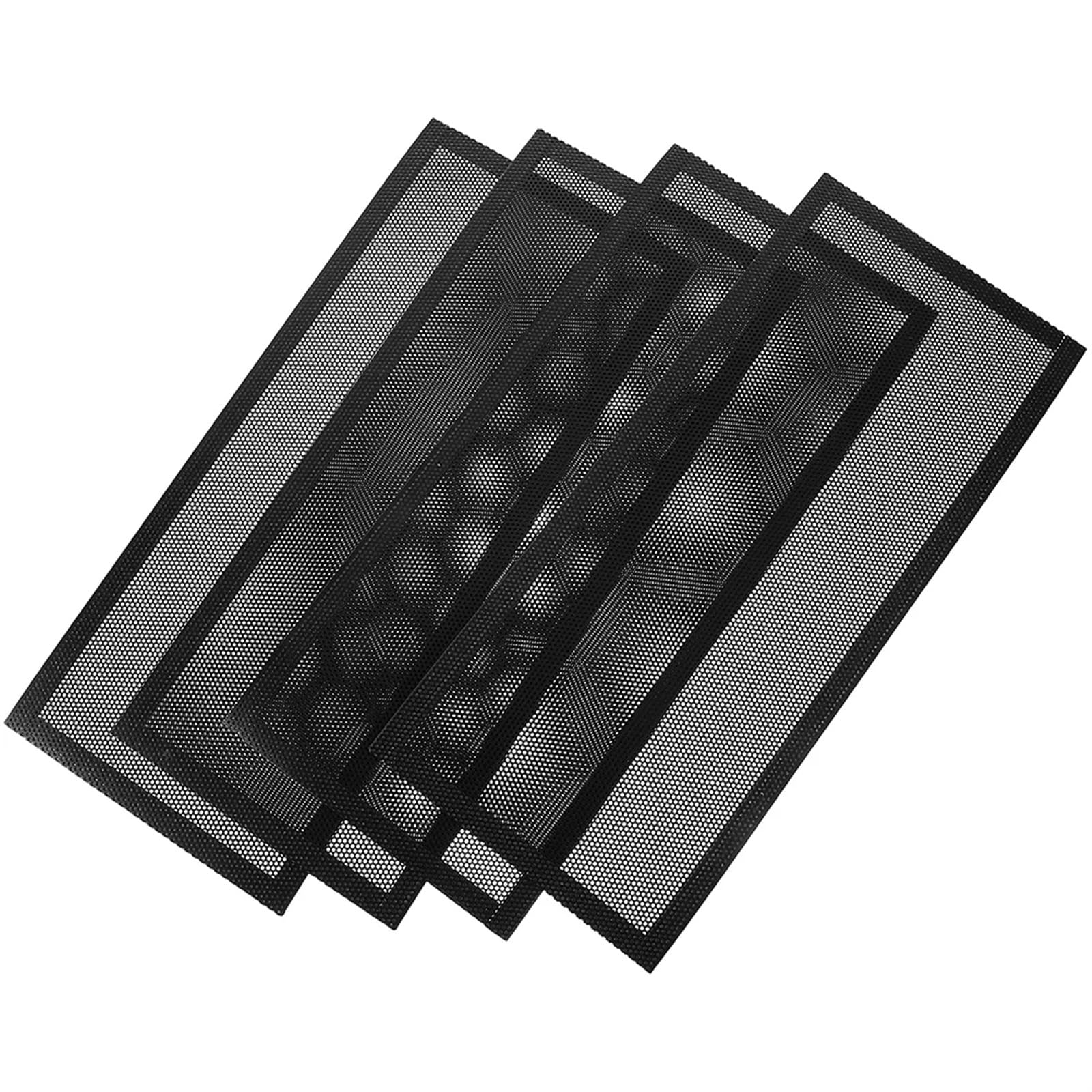Fdbtyjn Black Vent Cover Vent Cover 4 Pcs Strainer Air Vent Cover Floor Register Filters Covers To Keep Mice Out Practical(Black)