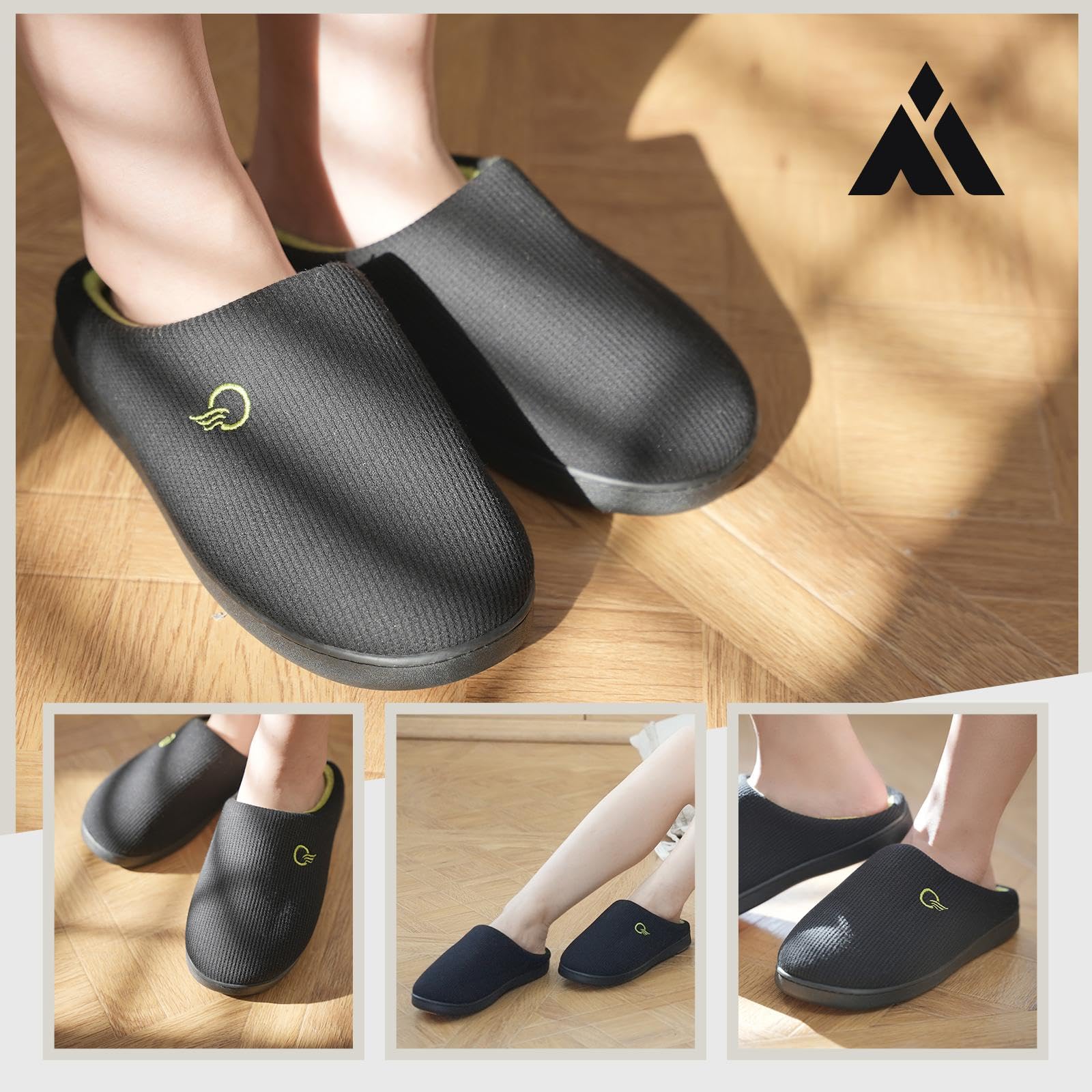 Mishansha Unisex Pantofole Donna Uomo Memory Foam Caldo Comode Antiscivolo Inverno Home Scarpe,36-47