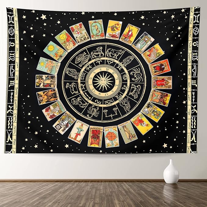 Tapestry Tarot Zodiac Tapestry Astrology Tapestry for Bedroom