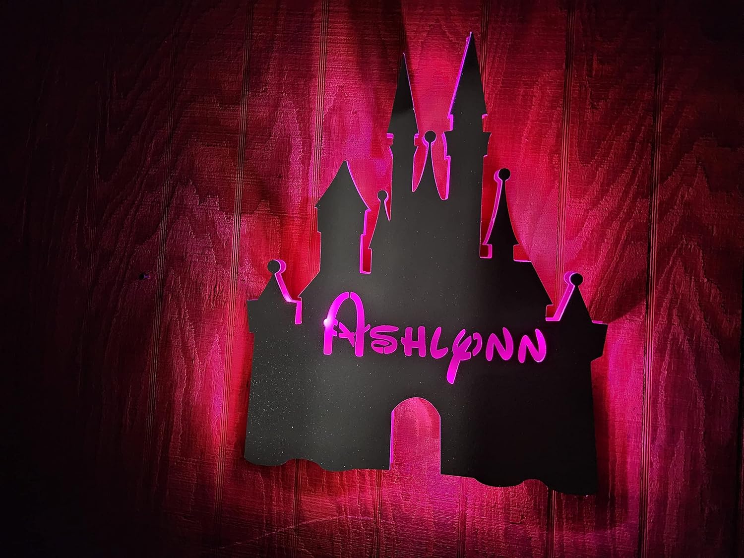 LED Name sign,Princess castle sign, Nightlight Lamp Custom personalized kids name castle sign fairytale kids sign,