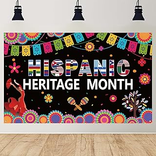 Yarcooly Hispanic Heritage Month Decorations Latin American Banner Spanish Classroom Decorations National Hispanic Heritage Month Decorations for Classroom Home