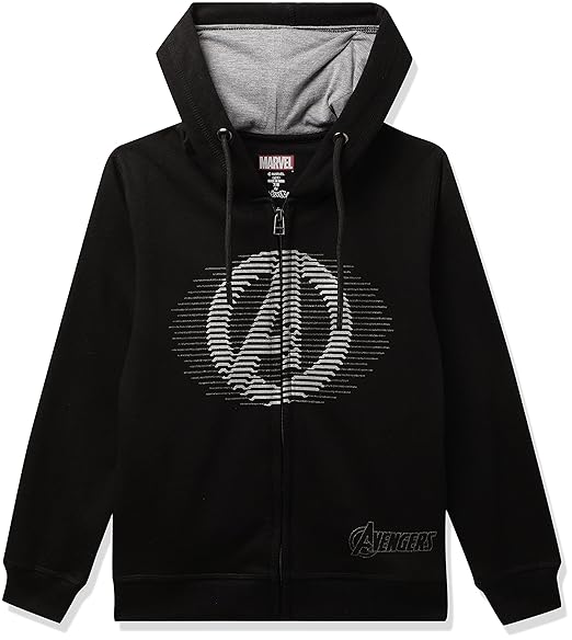 Kidsville Avengers Featured Grey Hoodie for Boys