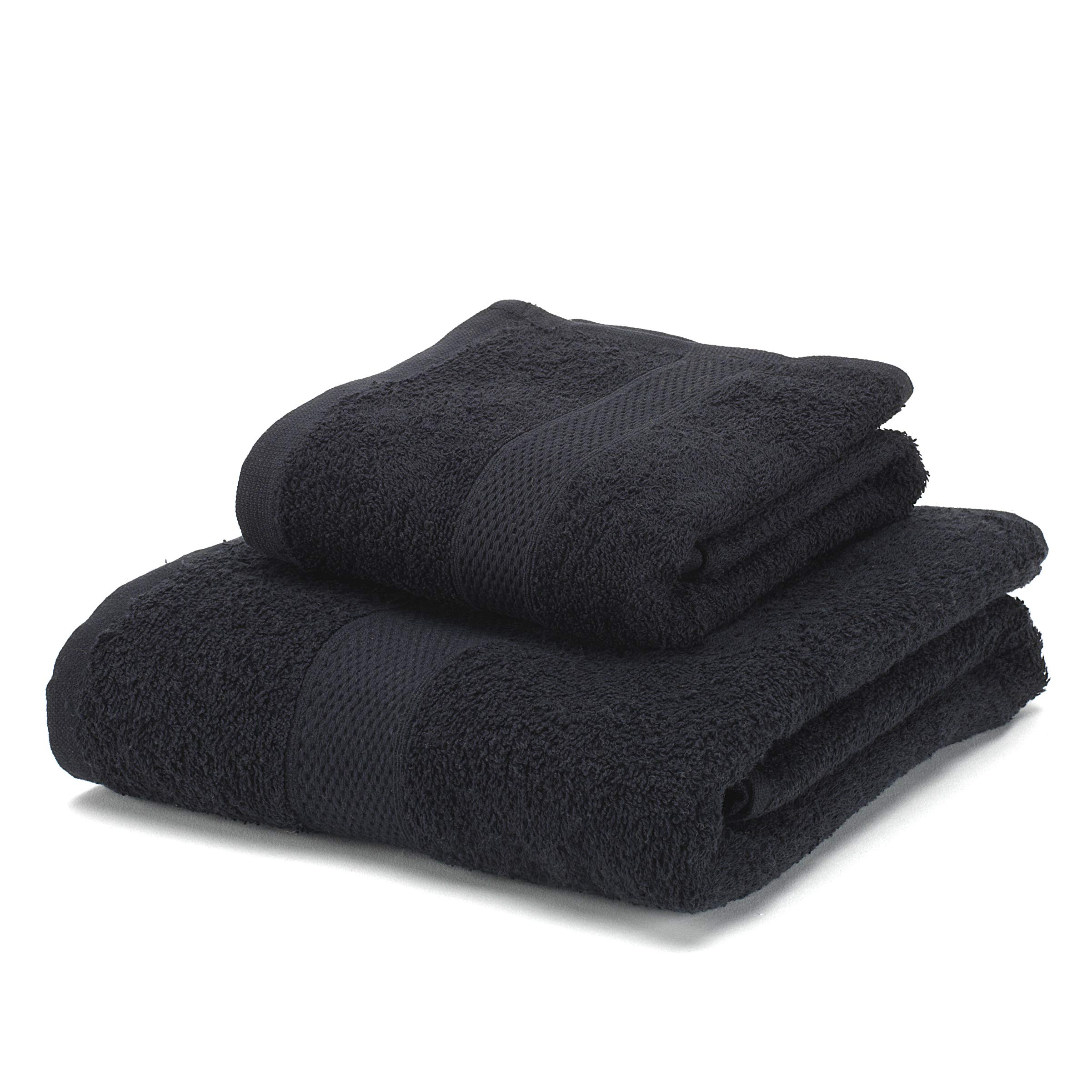 Lot 6 Serviettes Coton Boncasa - 450g/m² - Qualité Ring Spun - Douces Et Absorbantes