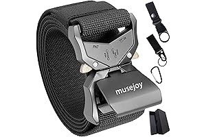 JUKMO Tactical Belt, Military Hiking Rigger 1.5&quot; Nylon