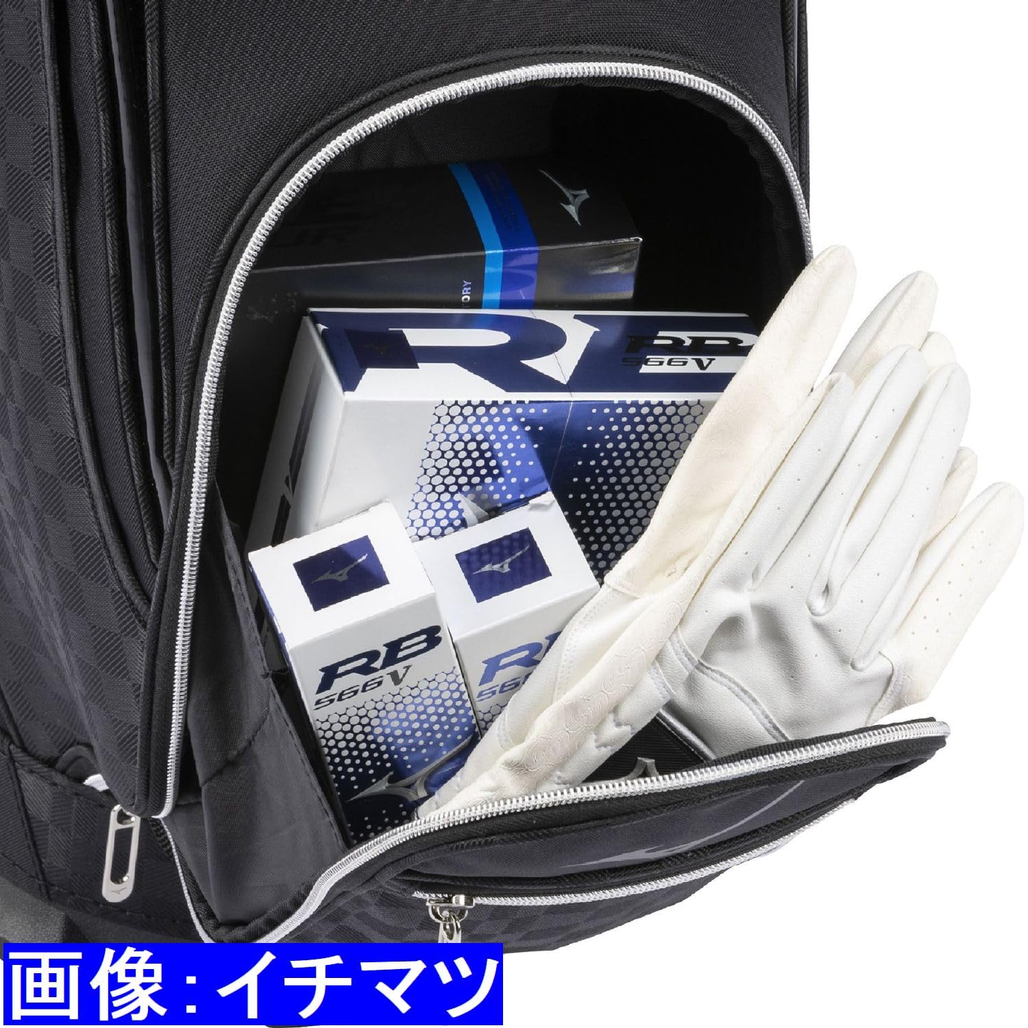 Mizuno キャディバッグ ゴルフバッグ ホワイト/ブラック Mizuno キャディバッグ ゴルフバッグ ホワイト/ブラック - メルカリ