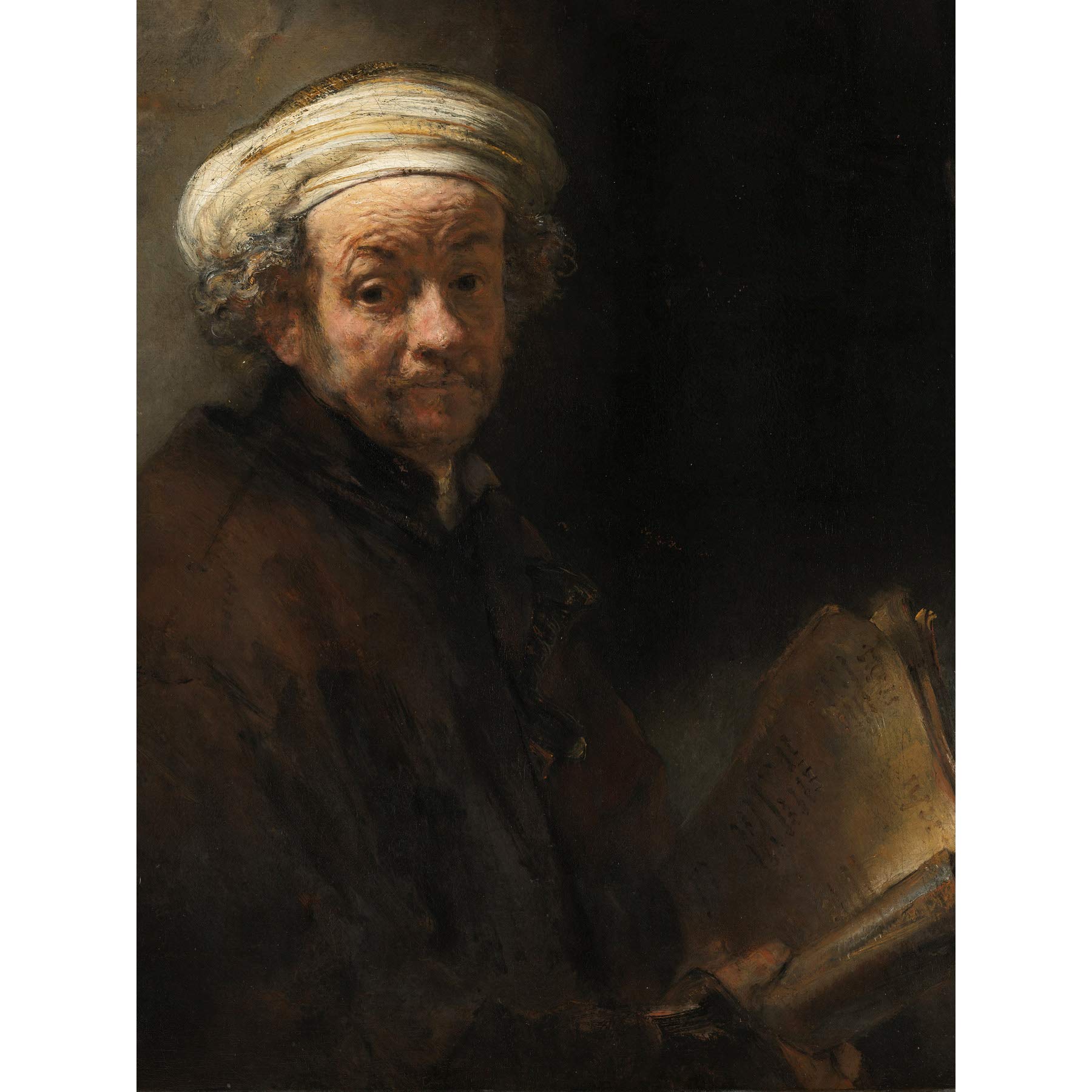 Rembrandt Zelfportret Als De Apostel Paulus Large Art Print Poster Wall Decor Premium Mural
