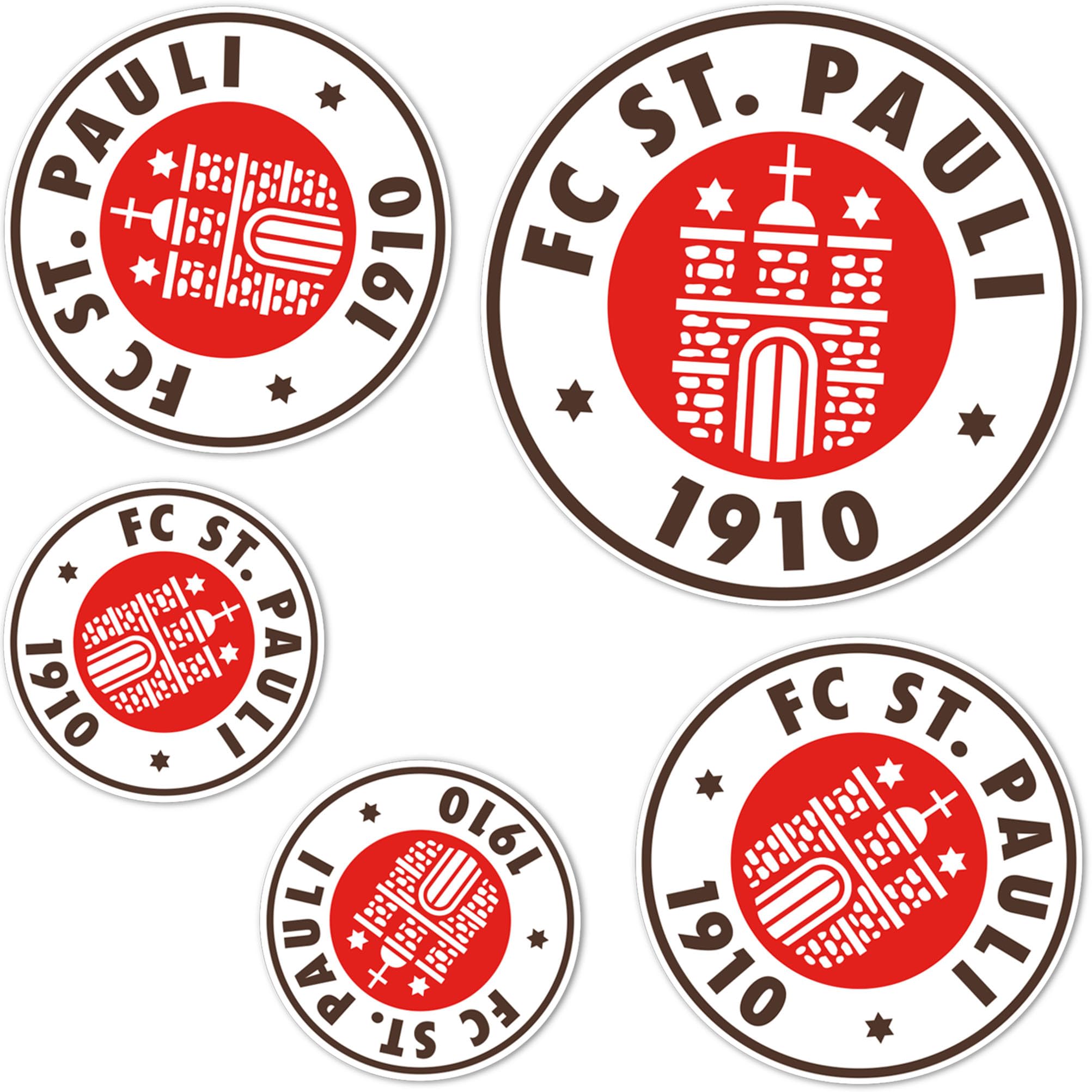Autocollant vinyle FC St Pauli FCSP de Hambourg résistant pour voiture