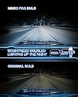 Vista 5 de NINEO Bombillas antiniebla E2P Series 9005, luz antiniebla blanca de xenón de 6500 K, paquete de 2