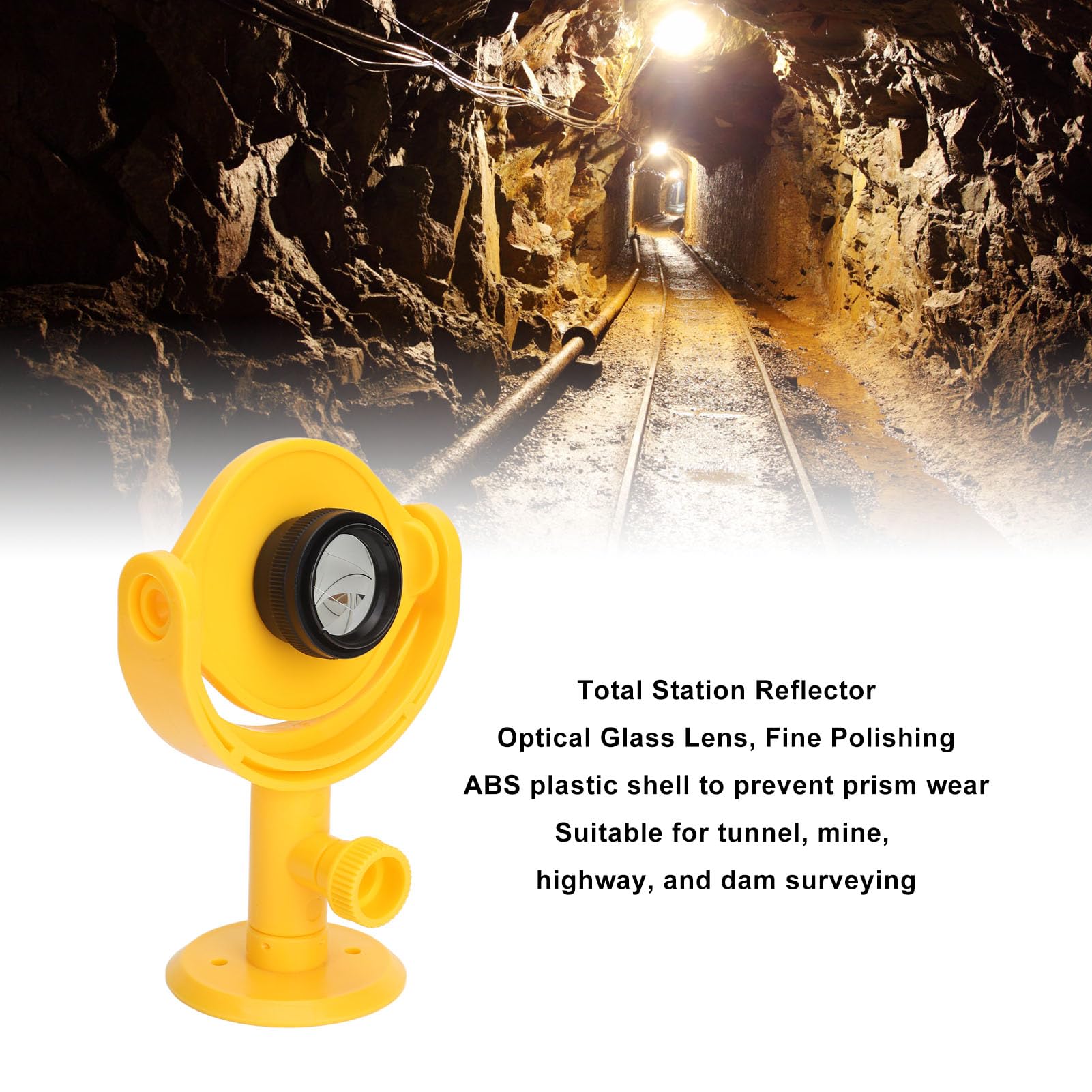 Tachimetr z pryzmatem, reflektorem, pryzmatem ze szkła optycznego, narzędziem pomiarowym Tunel Highway MP105‑B
