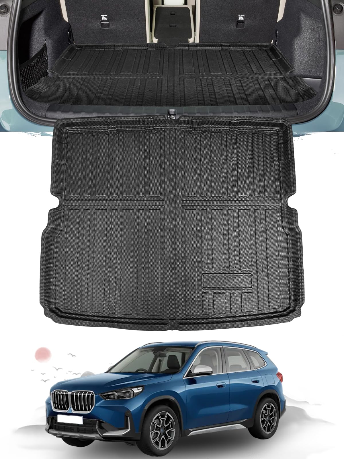 Amazon.co.jp: ruiya 折り畳み式 新型 BMW X1 U11 専用 ラゲッジトレイ 