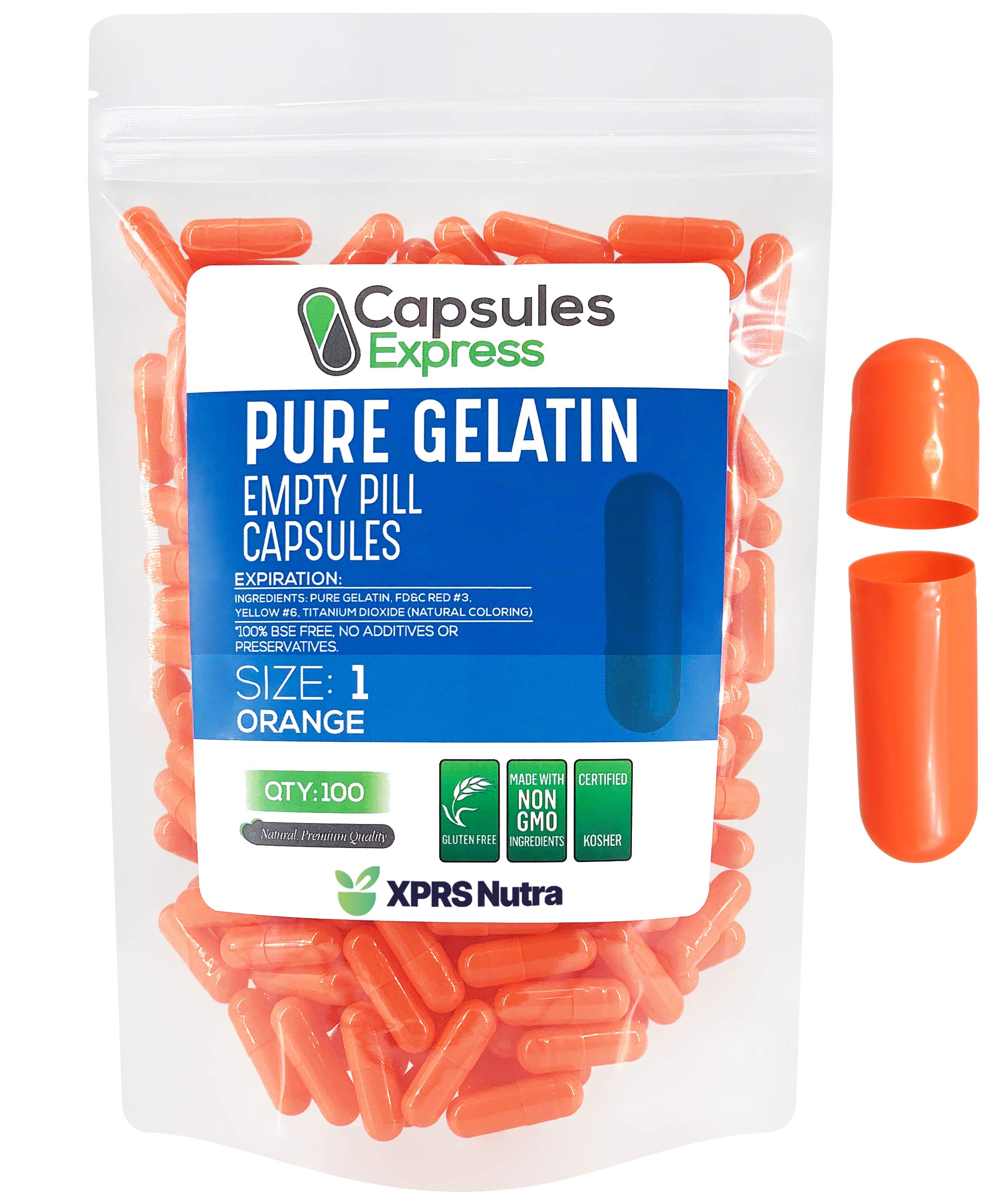 Buy XPRS Nutra Size 1 Empty s 100 Count Empty Gelatin s s Express