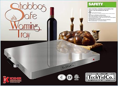 TechYidCo. Shabbos Safe Warming Tray, Hot Plate