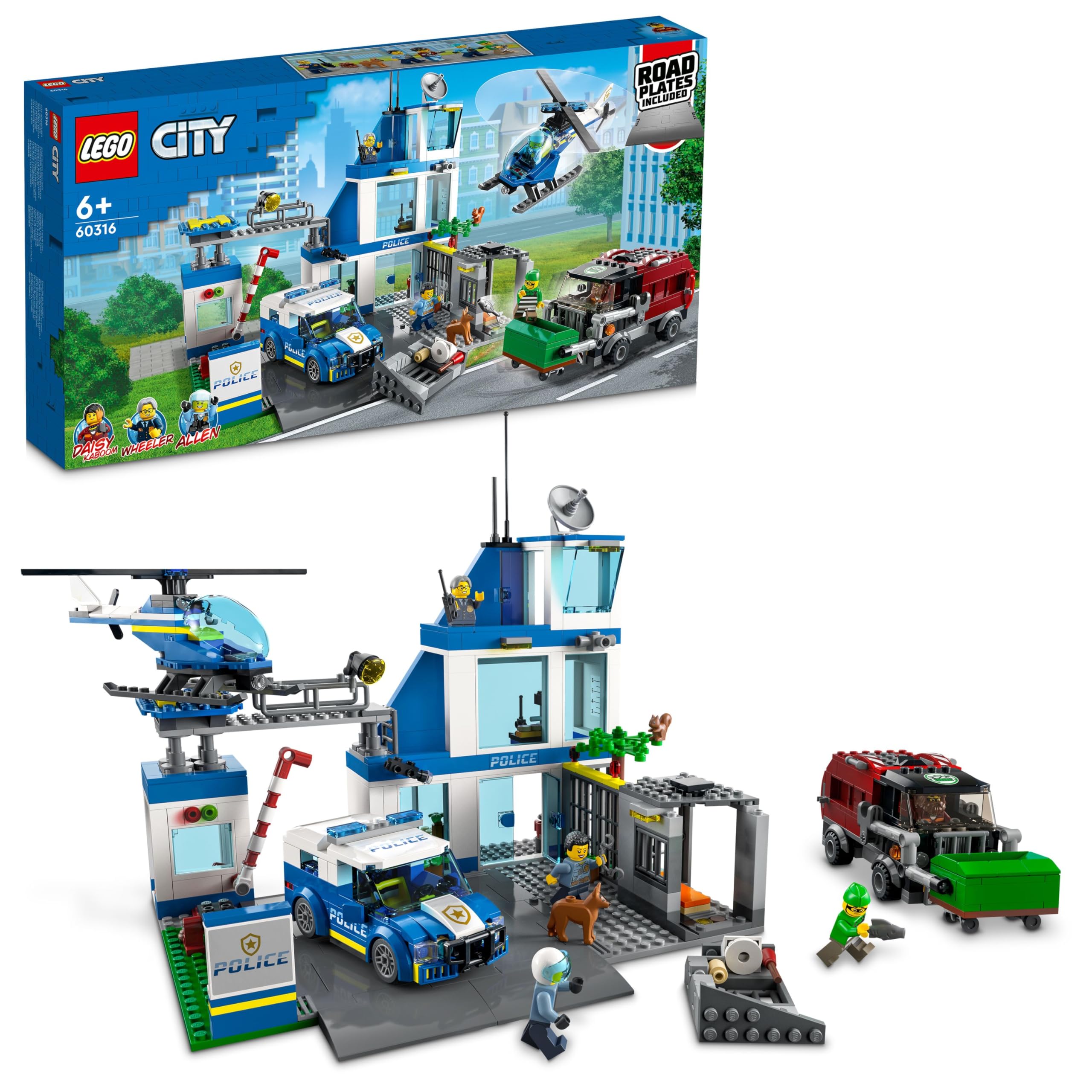 LEGO® City Polis Merkezi 60316-6 Yaş ve Üzeri Çocuklar için Oyuncak Yapım Seti (668 Parça)