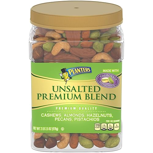 Miniatura 2 de PLANTERS Mezcla de nueces mixtas sin sal y saladas, 2.16 libras