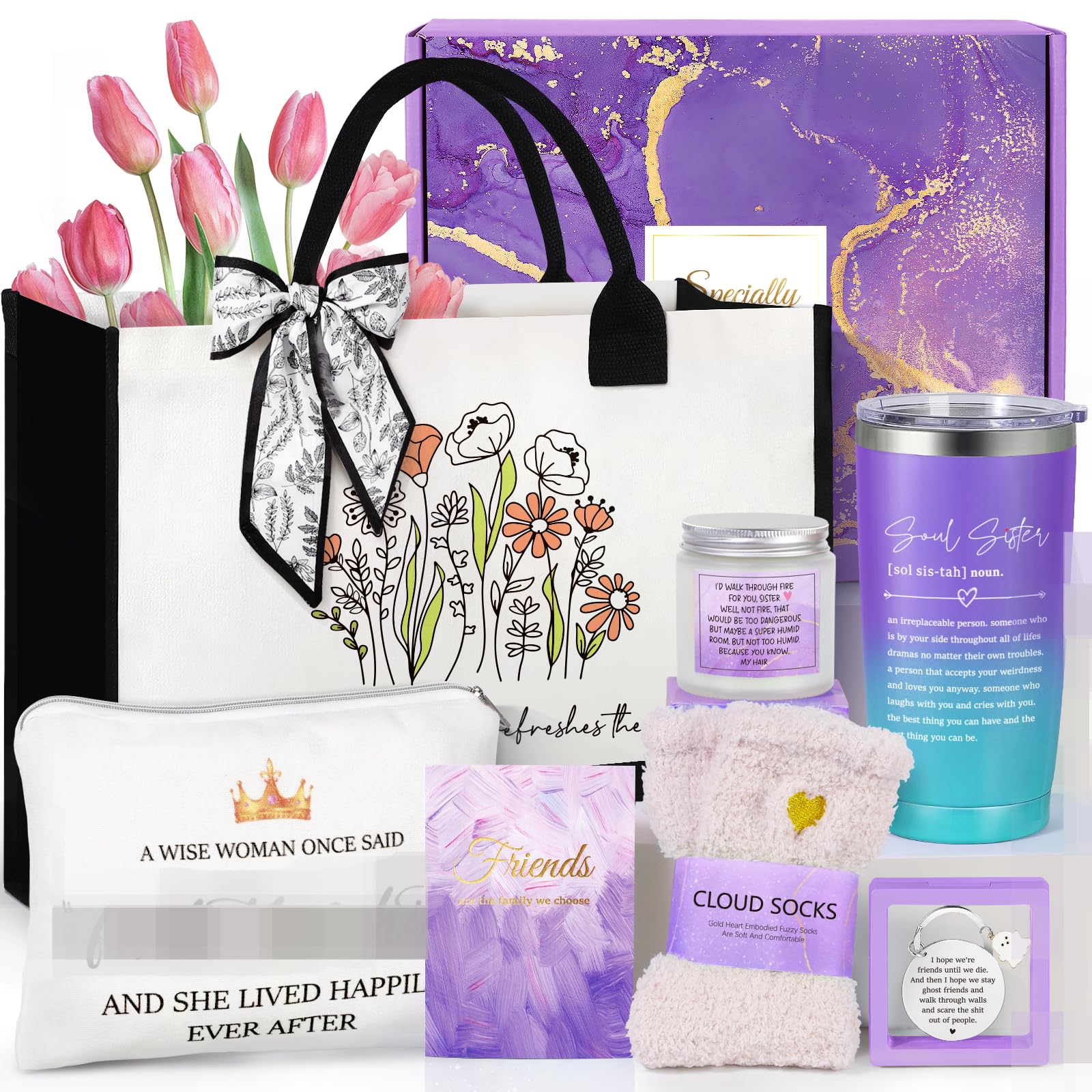 Suhctuptx Best Friend Birthday Gifts for Women, Christmas Gift for Woman Friendship Gifts for Women