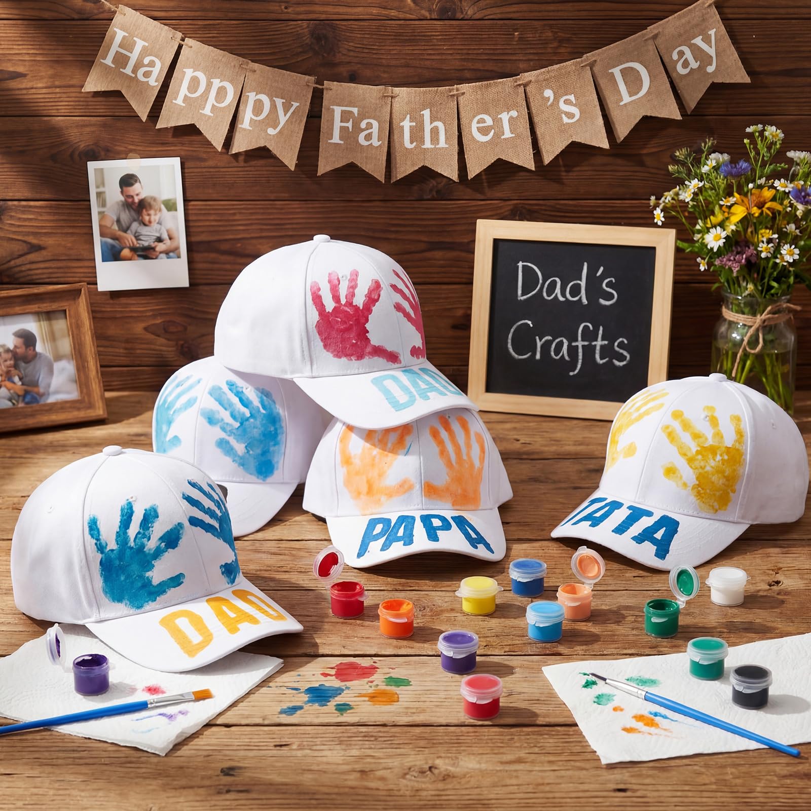 Amazon.com: Marspark 40 Pack DIY Father's Day Hat Painting Kit Amazon.com: Marspark 40 Pack DIY Father's Day Hat Painting Kit