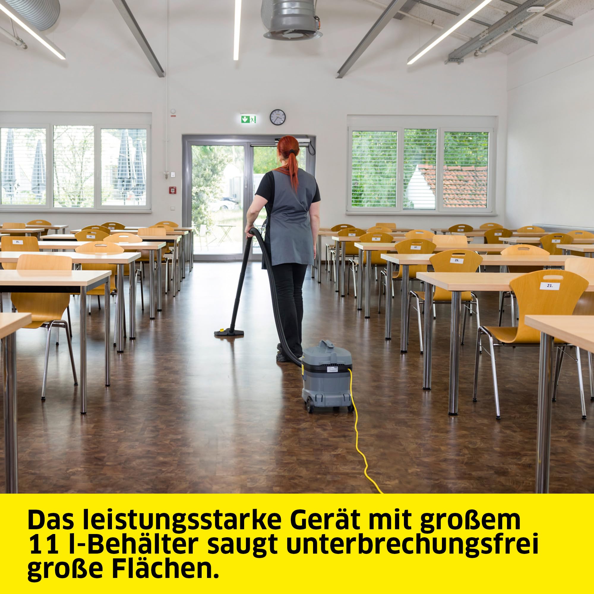 KÄRCHER Sauger T 11/1 Classic, 11 l, 850 W, 61 dB(A), 3,9 kg, 7,5 m, Permanent-Filterkorb