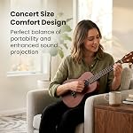 Kala KA-MK-C Makala Concert Ukulele Bundle avec cas dur, Cherub Tuner, et le tissu de polissage