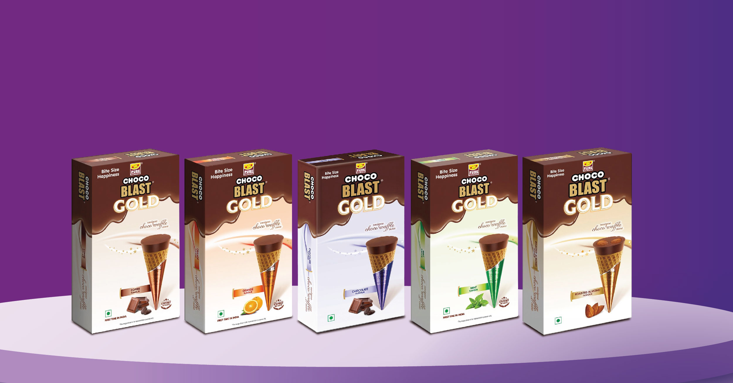 Pure Temptation Chocoblast – Chocolate-Filled Waffle Cones | Box