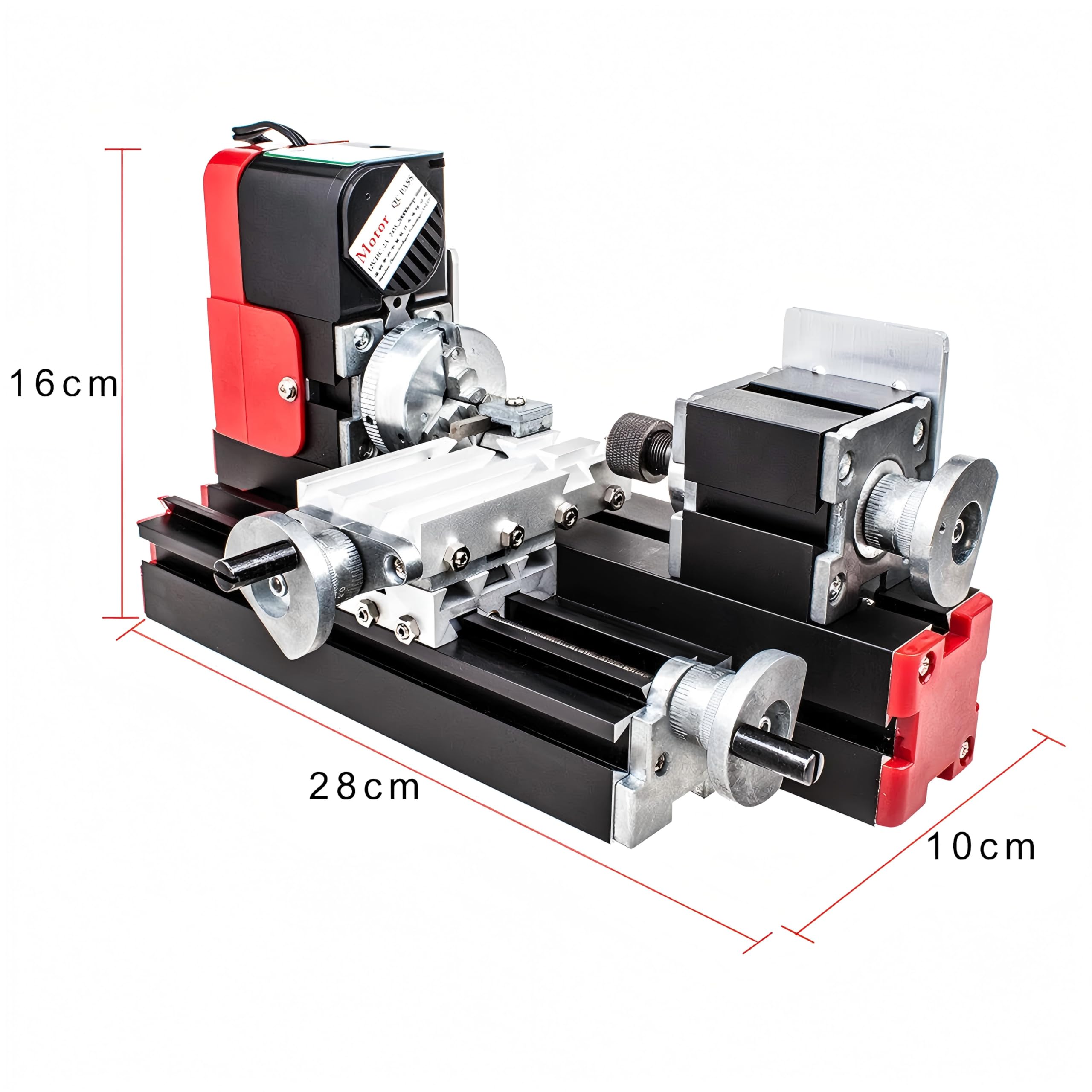 Mini Drehmaschine Metalldrehmaschine Mini-Drehmaschine Drehbank 20000rev/min 24W