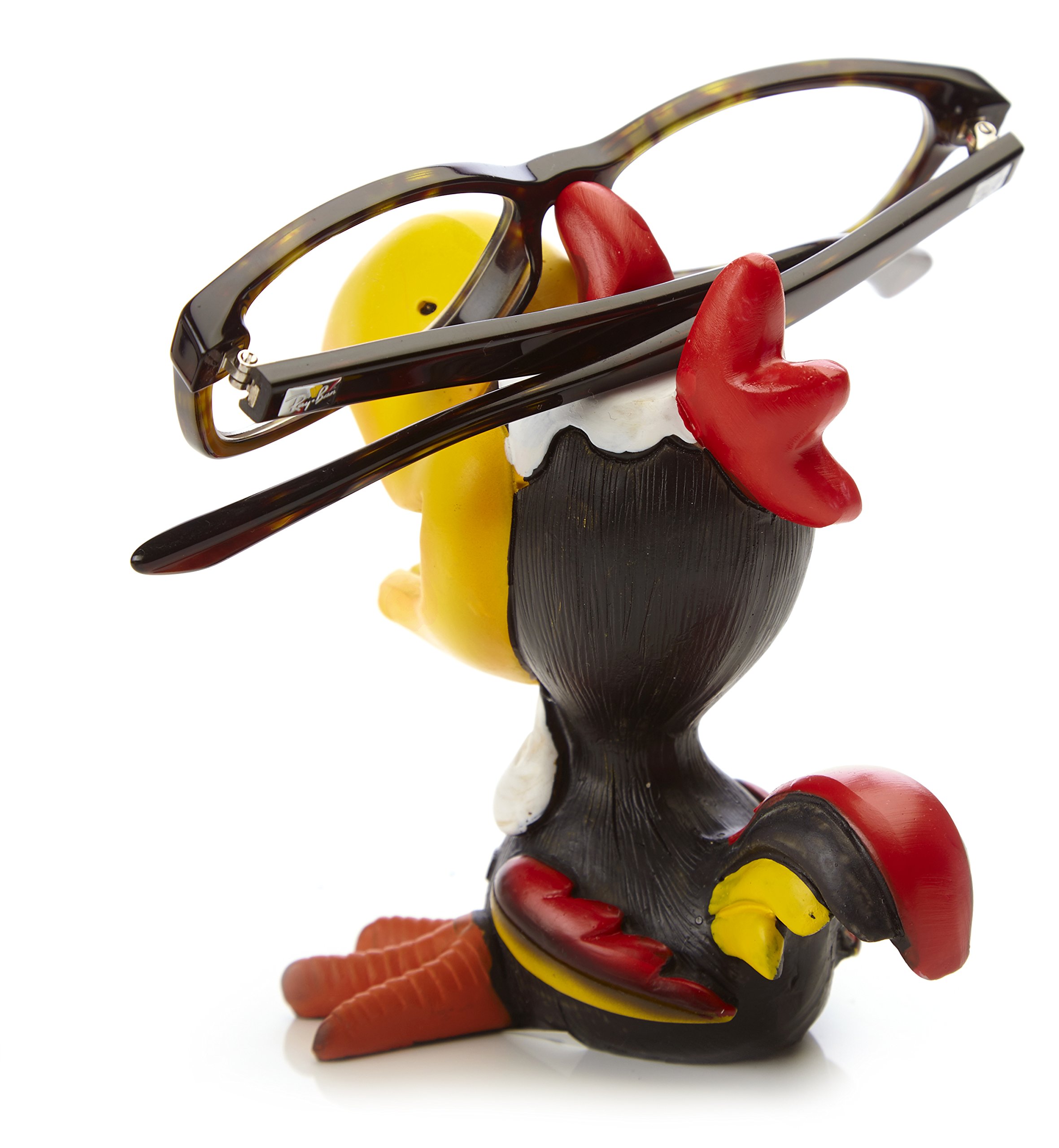 by-Bers glasses holder, bird design, really funny hand painted bird figurine, polyresin, gift for children and adults HahnSchwarz - Image 4