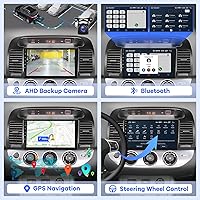 Vista 6 de [2G+32G] Radio de coche para Toyota Camry 2000 2001 2002 2003 2004 2005 2006, 9 pulgadas Android 11 pantalla táctil estéreo, Carplay/Android