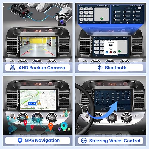 Miniatura 6 de [2G+32G] Radio de coche para Toyota Camry 2000 2001 2002 2003 2004 2005 2006, 9 pulgadas Android 11 pantalla táctil estéreo, Carplay/Android