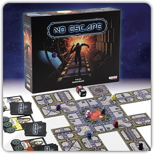 No Escape Juego de mesa de estrategia para adultos, juegos familiares, juegos de fiesta Juego único de laberinto, estrategia, sabotaje espacial, con