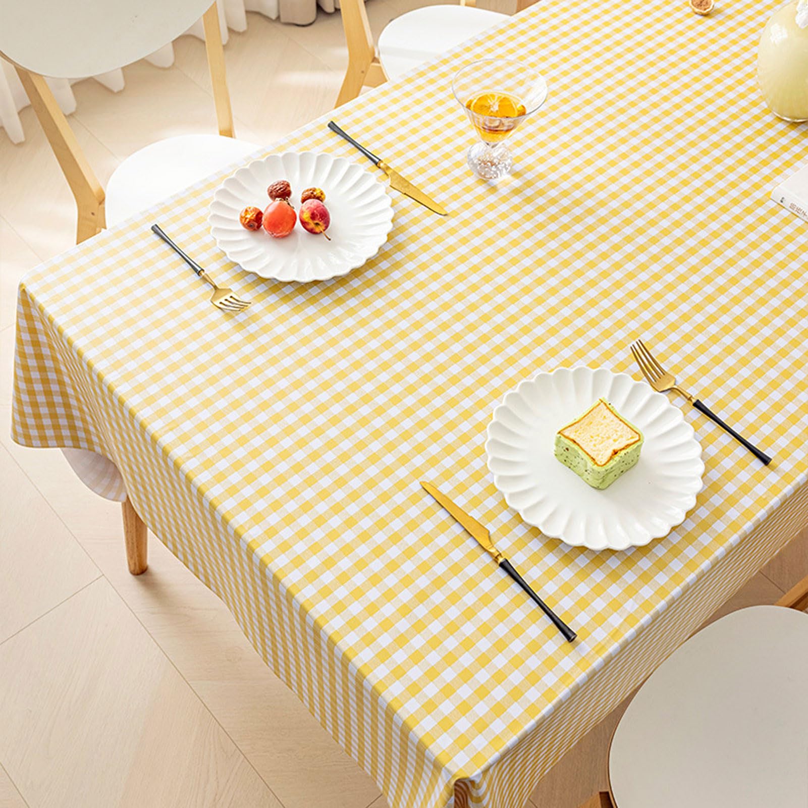 Manteles Mesa Plastico 140x220cm, Manteles Mesa Antimanchas Rectangular, Impermeable Facil de Limpiar, para Comedor Decoracion Exterior Jardín Cumpleaños Fiesta