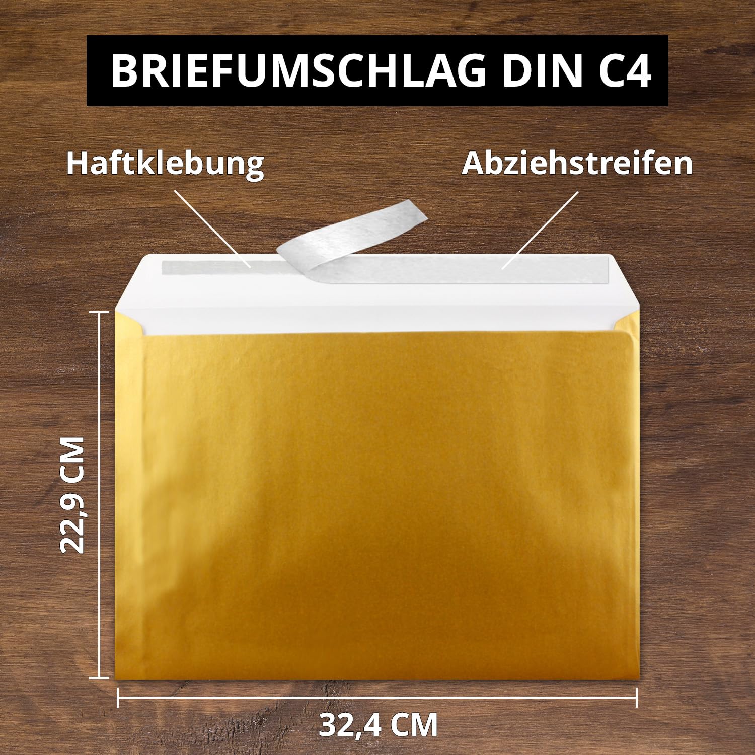 10 Buste DIN C4 Rosa Antico - 22.9x32.4 Cm, Con Chiusura Adesiva, Per Documenti A4, Senza Finestra - Foto 6