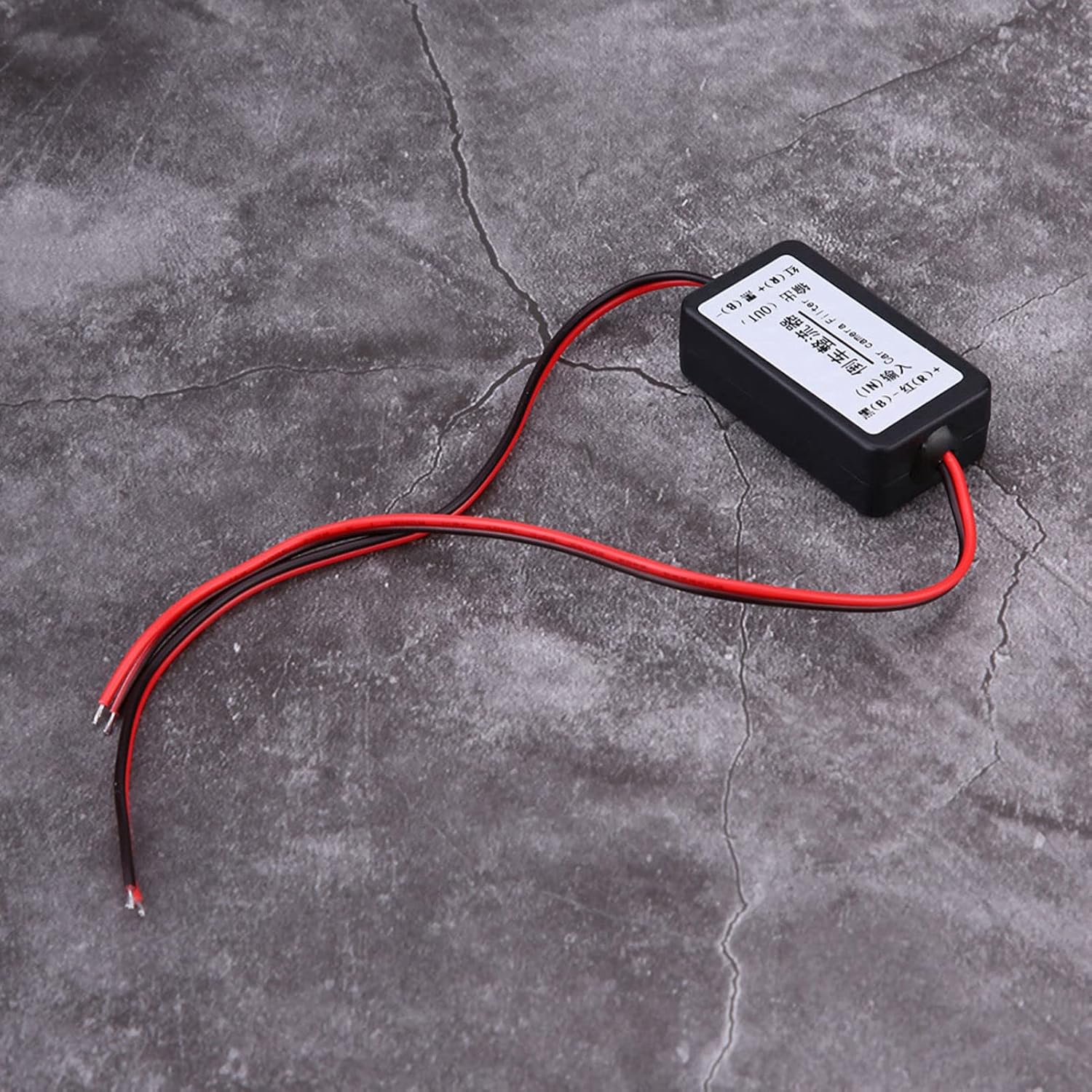 Car Camera Filter, Rear View Rectifier for Germany American Car Series, 12V DC Power Relay Capacitor Filter Connector for Backup Camera