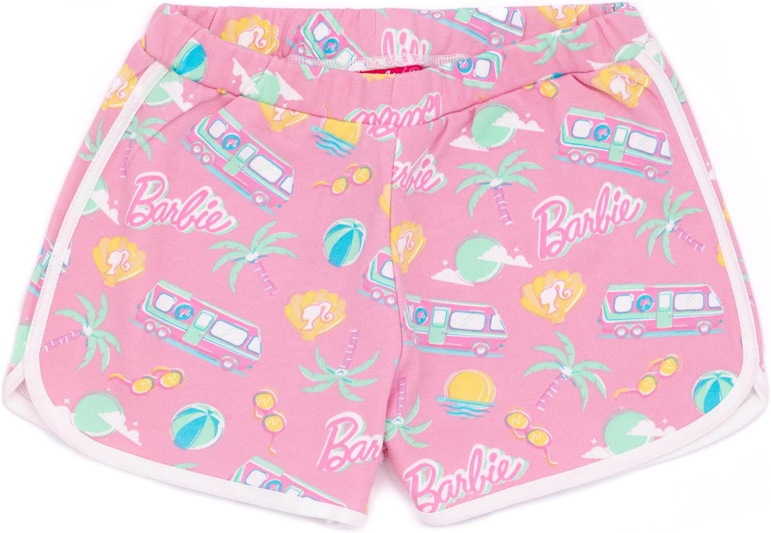 Barbie Girls Pink2 Piece Co-Ord Vest Shorts Set