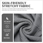 Deisy Dee ONLY Gaming Chair Covers, Stretchy Polyester Covers for Reclining Racing Gaming Chairs, Grey, Special Feature: Stretch Fit