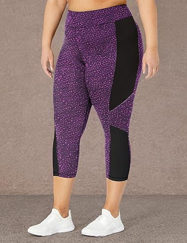 Vista 3 de JUST MY SIZE Capri elástico de piezas activas de talla grande para mujer