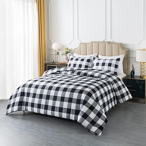 Miniatura 9 de Caressma Juego de edredón bohemio tamaño individual, reversible para todas las estaciones, juego de ropa de cama de microfibra ultrasuave y