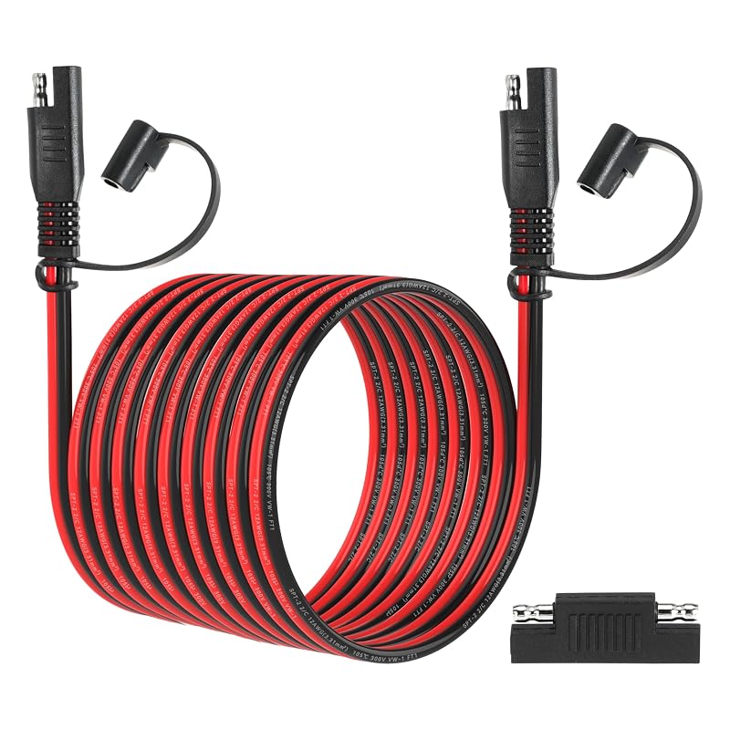 Cabo de Extensão SAE 12 AWG com 4,57 m e Adaptador de Inversão de Polaridade unrulysoul