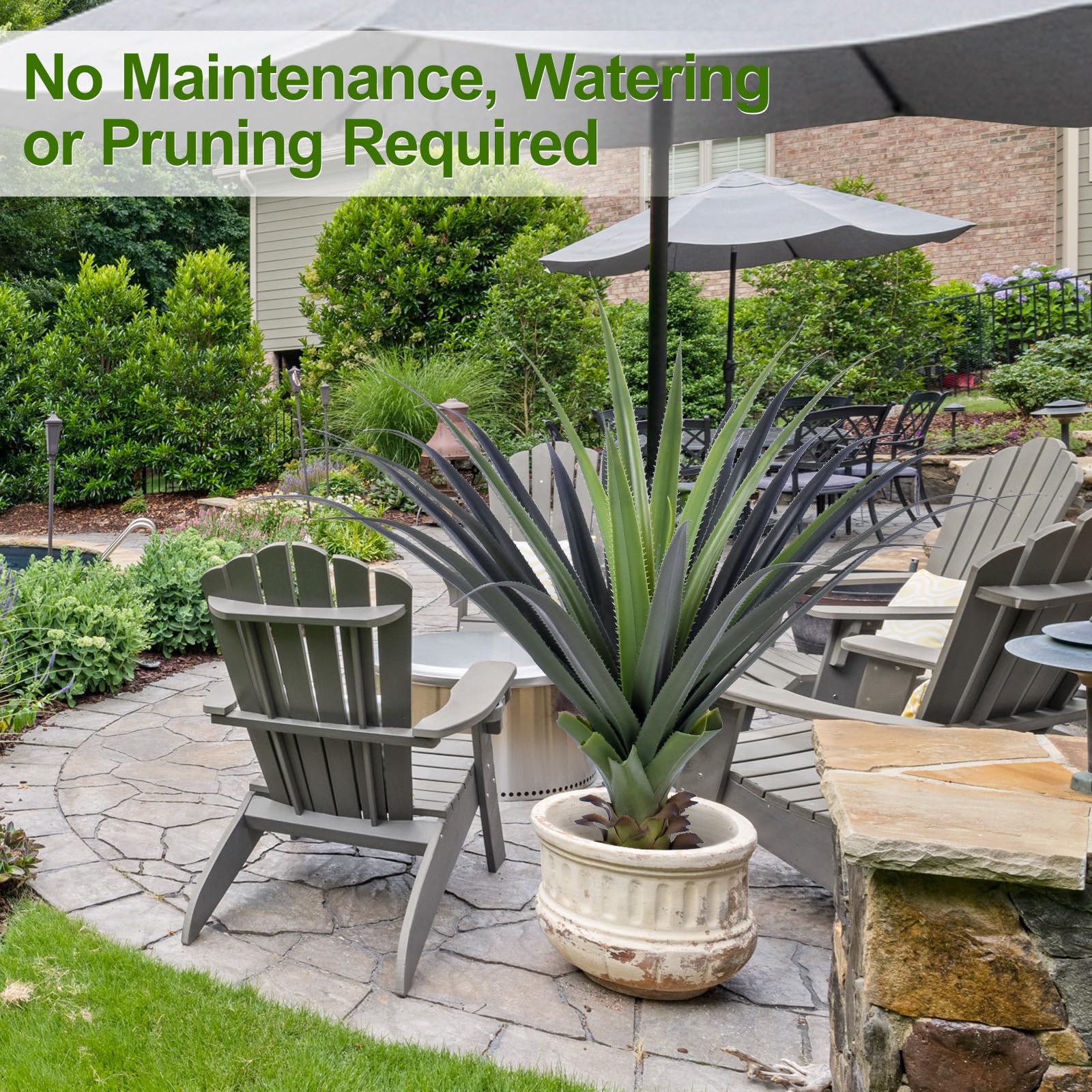 Amazon.com: Keeplush 3ft Artificial Spiked Agave Plant, 36