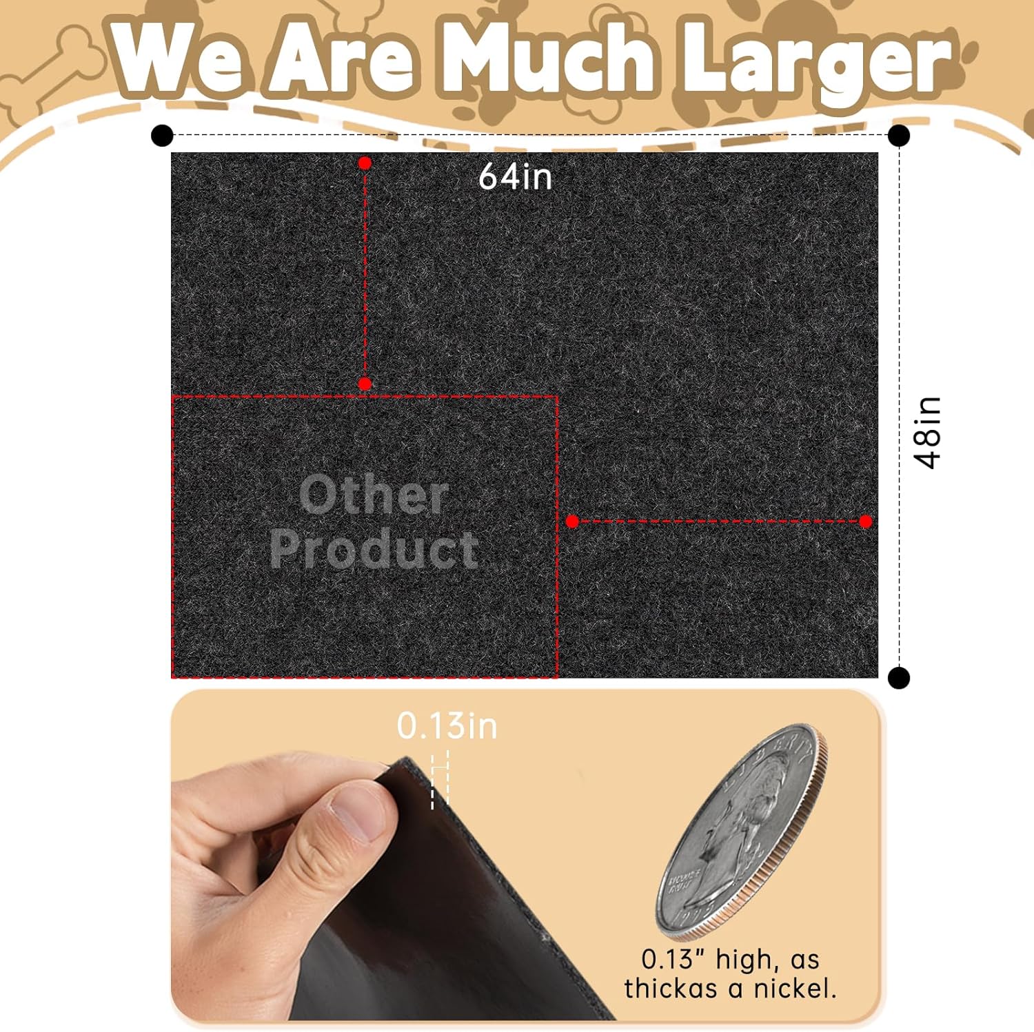 Ultimate Comfort: Extra Large Waterproof Dog Crate Mat for Happy Puppies