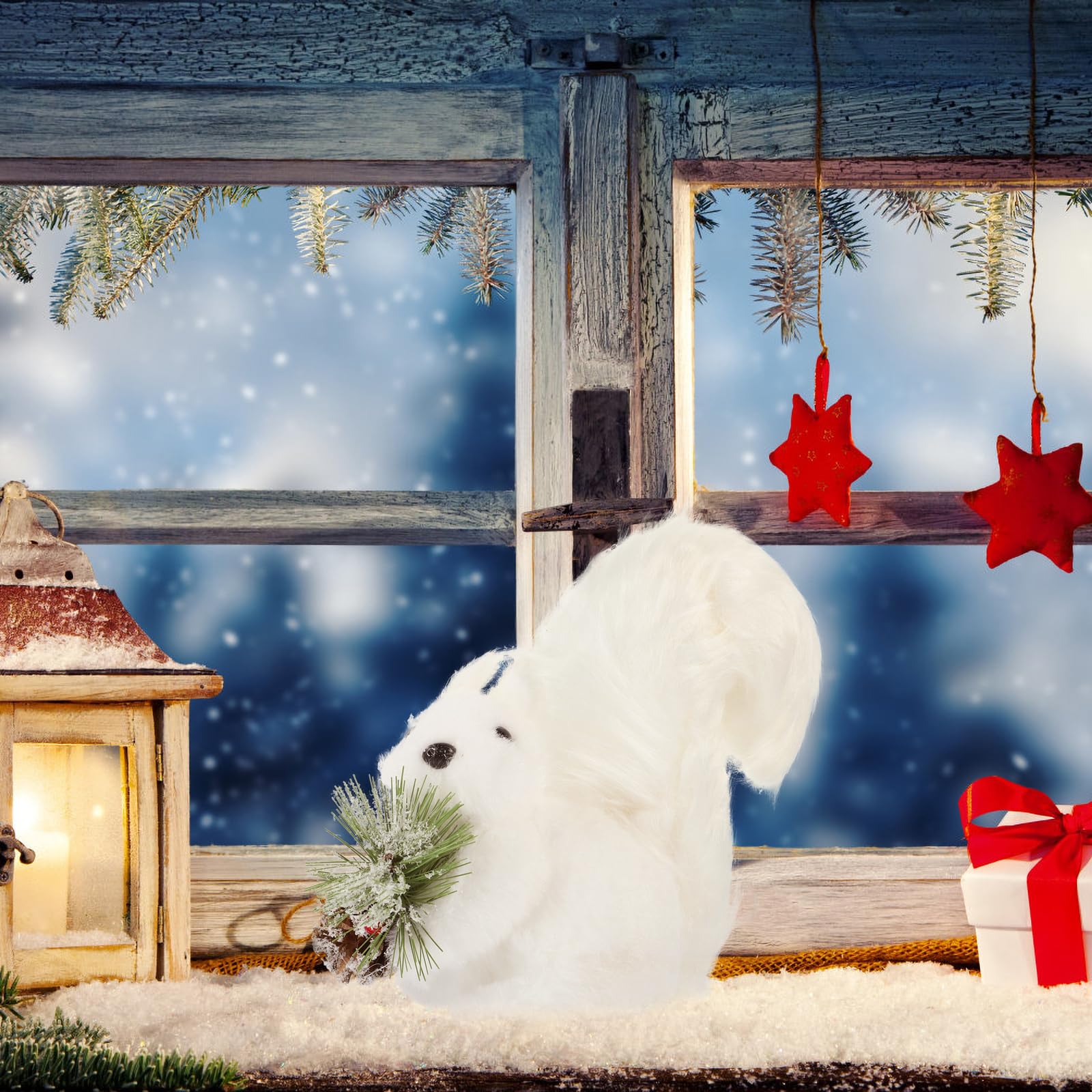 クリスマスリスの置物 Amazon.co.jp: Homoyoyo クリスマス リスの置物 人工木製 リス