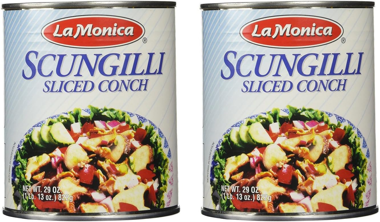 Lamonica Fine Foods Scungilli, Sliced Conch, 29-Ounce - Pack of 2