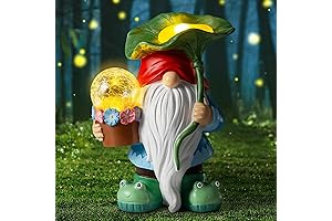 Whimsical Gnomes at Night: Solar-Powered Magic for Your Garden's Delight