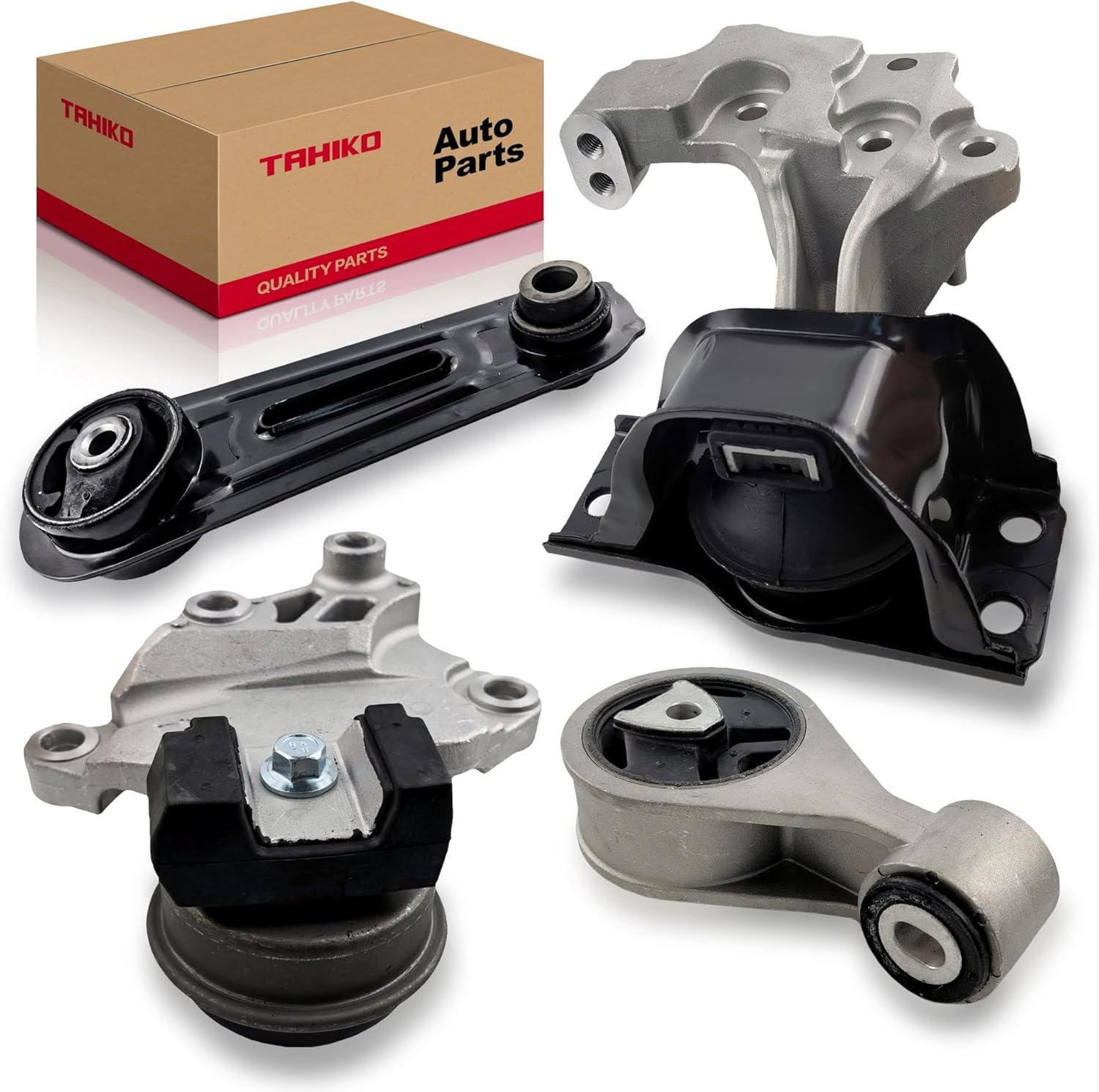 Engine Motor Transmission Mount Front Rear Right Set 4pcs Compatible with Nissan Rogue L4 2.5L 4WD Only 2008 2009 2010 2013 Replace A7392 A4351 A4352 A7370 4722H 9452 9453 9856