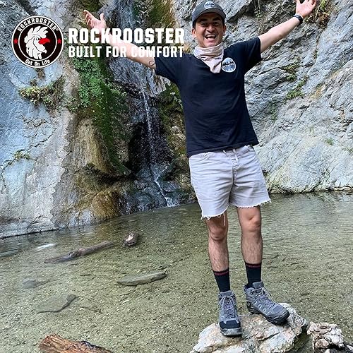 Miniatura 5 de ROCKROOSTER COOLMAX - Calcetines deportivos con control de humedad, duraderos y transpirables (paquete de 9)