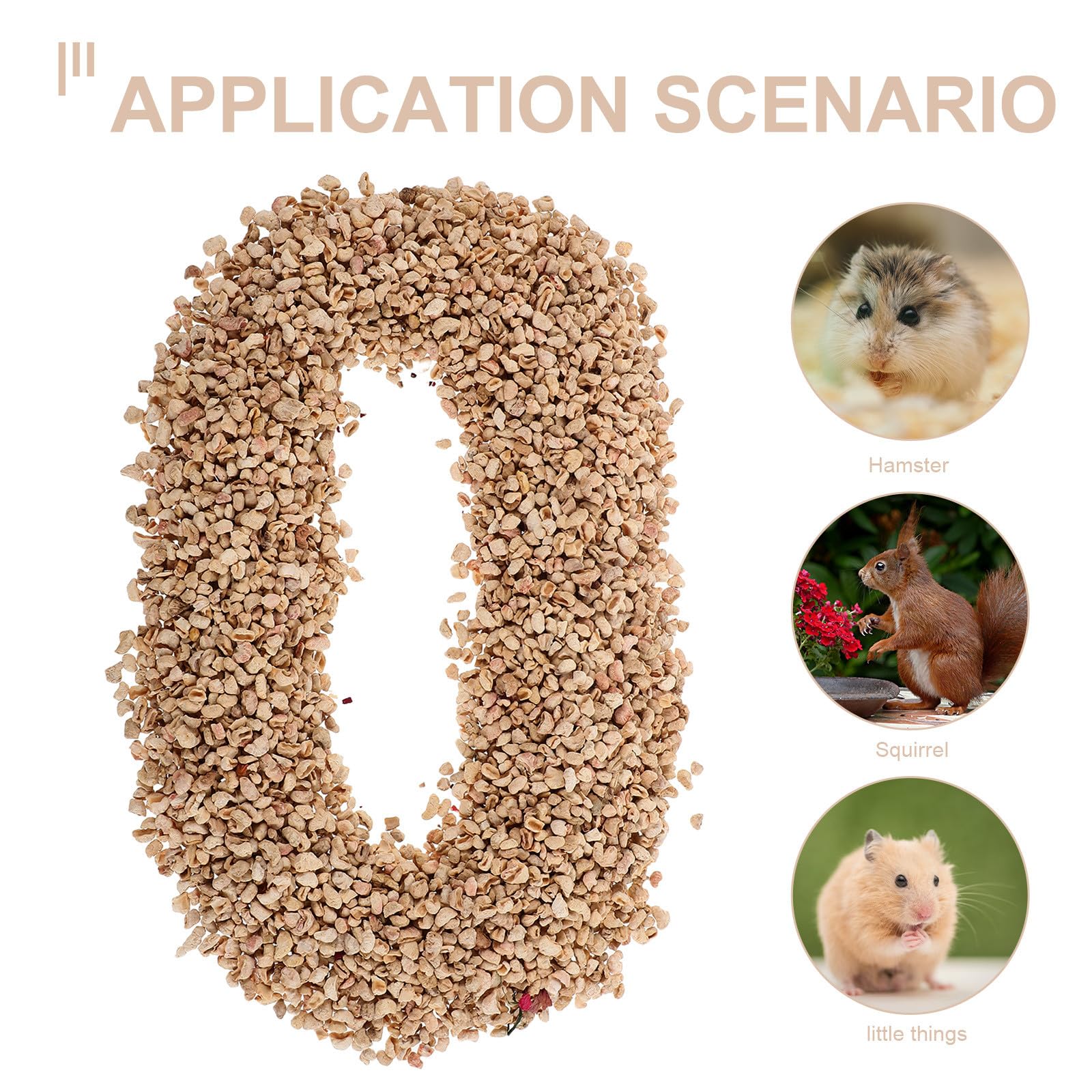 Lettiera Naturale di Pannocchie di Mais da 1000 G Erbe Aromatiche Lettiera per Criceti e Piccoli Animali Materiale per Nidificazione e Rivestimento Gabbia Estivo per Conigli e