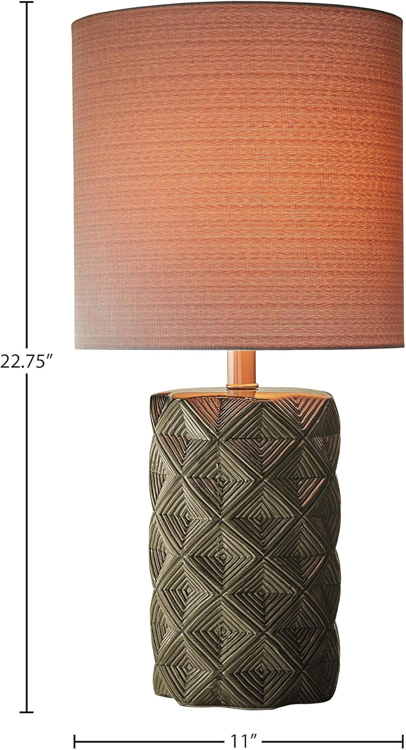 Hottest Sale Amazon Brand – Rivet Modern Ceramic Table Lamp with Geometric-Patterned Base, 22.75H, Green 60% Off Discount Amazon Brand – Rivet Modern Ceramic Table Lamp with Geometric-Patterned Base, 22.75H, Green