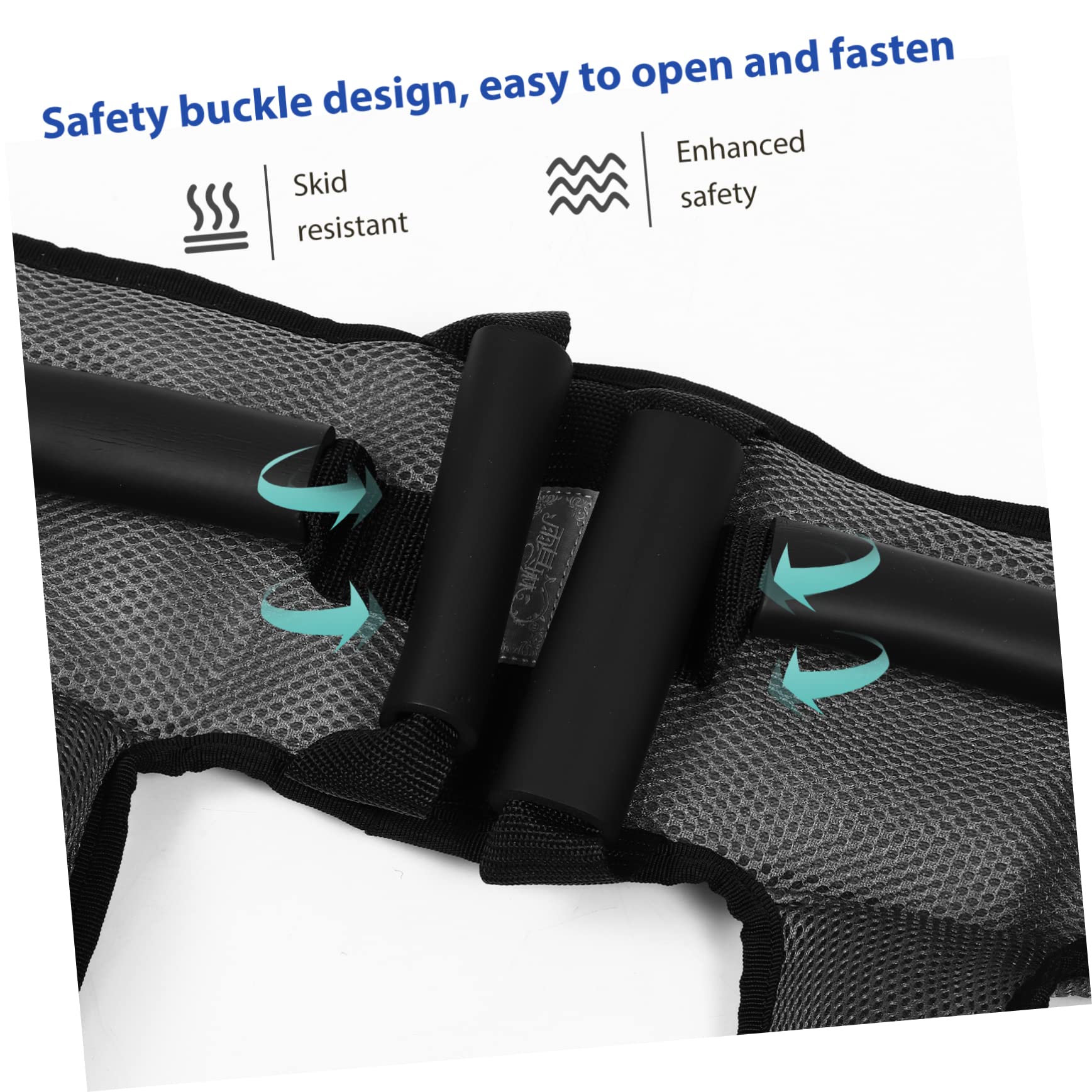 GARVALON Elderly Assistive for Safety Waist Thick Sponge Padded Handles Anti-Drop for Elderly Grey