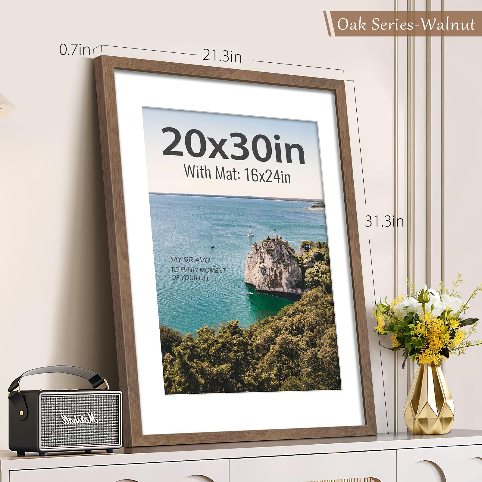 Amazon.com - VCK 20x30 Poster Frame 2 Pack, Natural Wood Grain
