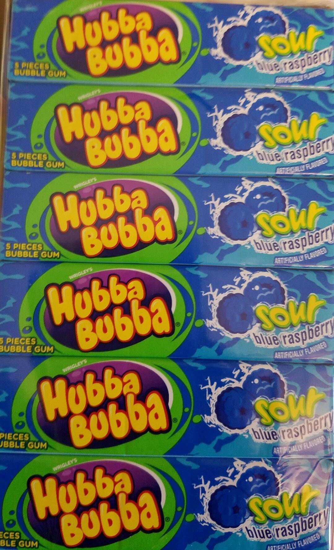 Hubba Bubba Sour Blue Raspberry 18 Count