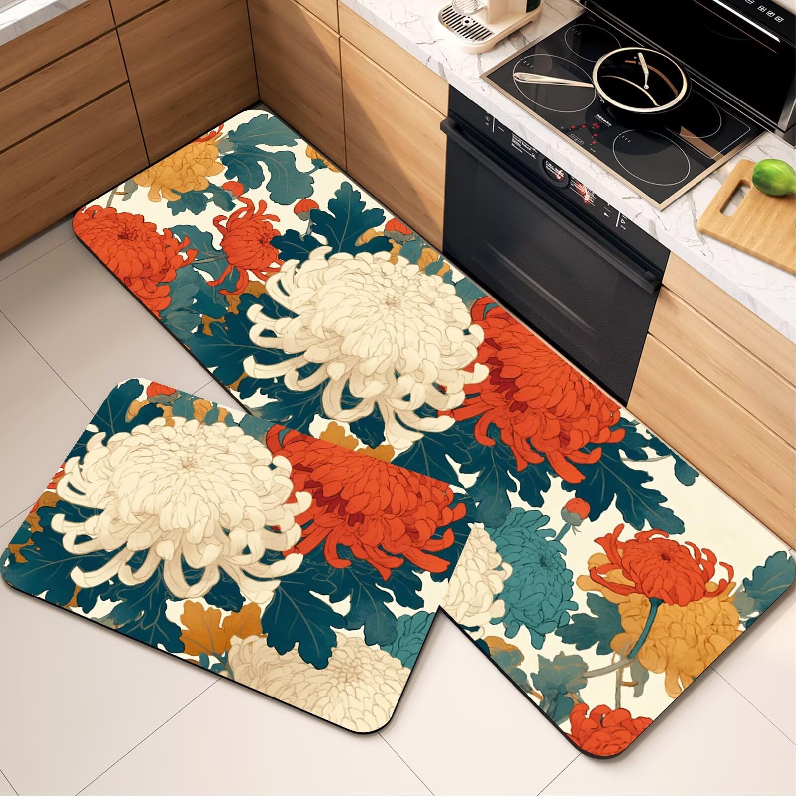 Tapis entree interieur et cuisine style garden pour un espace propre